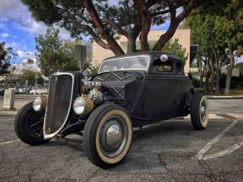 Ford Chopped, Hot Rod, Model 40 1933 | Ford 5 Window: One-Owner Cars ...