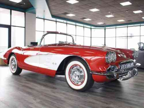 Chevrolet Corvette Corvertible 1960 Red Leather Interior