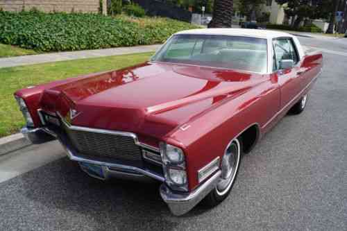 Cadillac Deville White Leather 1968 | West Coast: One-Owner Cars For Sale