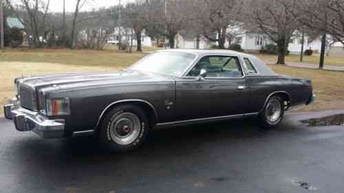 Chrysler Cordoba Luxury Coupe 2 Door Landau Top 1978 |: One-Owner Cars ...