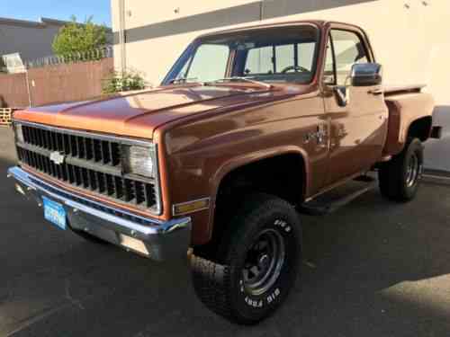 Chevrolet C 10 1981 Chevy Stepside 4x4 Cheyenne Package One Owner Cars For Sale