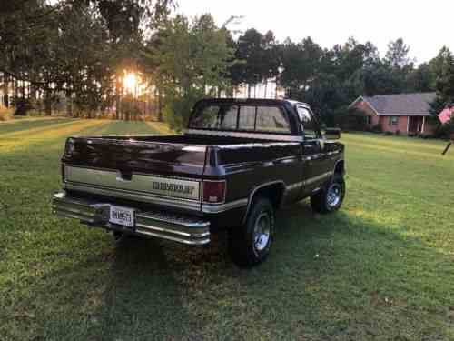 Chevrolet C K Pickup 1500 K10 1985 Chevy K10 4x4 Excellent One Owner Cars For Sale