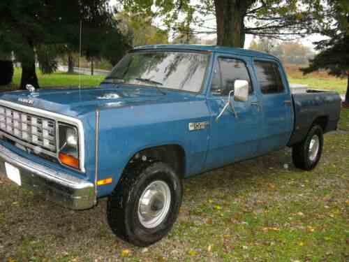 Dodge Power Wagon W 350 1 Ton 1985 | Dodge W350 1 Ton: One-Owner Cars ...