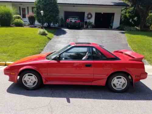 Toyota Mr2 Red 1986 | Toyota Mr2 117 000 Miles Stored: One-Owner Cars ...