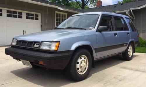 toyota tercel sr5 1988 toyota tercel sr5 4wd wagon when was one owner cars for sale toyota tercel sr5 1988