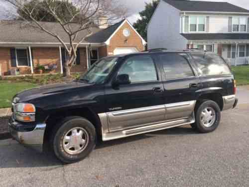 Gmc Yukon Slt 2000 Gmc Yukon Slt Black Exterior Tan One Owner Cars