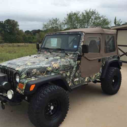 jeep wrangler camo 2001 this jeep is great condition with one owner cars for sale jeep wrangler camo 2001